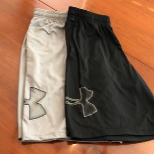 2 Pair Under Armour Loose Fit Heat Gear Shorts - Like NEW!